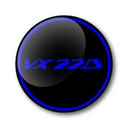 VX220 3D Domed Gel Wheel Center, Resin Badges Over-Stickers Decals Set of 4